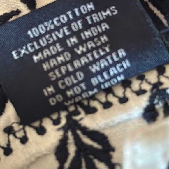 Madison Matthews Floral Embroidered Cap Sleeve‎ Shift Cotton Dress Size Medium - Picture 10 of 10